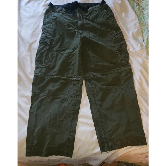Mens Abercrombie & Fitch Sz XL Paratroops Tactical Cargo Pants Zip Off Short - Picture 2 of 4